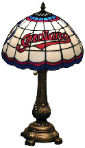 Cleveland Indians Stained Glass Table Lamp