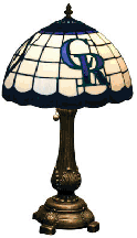 Colorado Rockies Stained Glass Table Lamp
