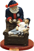 Detroit Tigers Santa's Gift Figurine