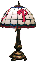 Philadelphia Phillies Stained Glass Table Lamp