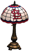 St. Louis Cardinals Stained Glass Table Lamp