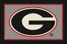 Georgia Bulldogs "G" 5 x 8 Team Door Mat