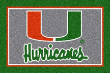 Miami Hurricanes 22" x 33" Team Door Mat