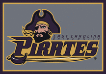East Carolina Pirates 5 x 8 Team Door Mat