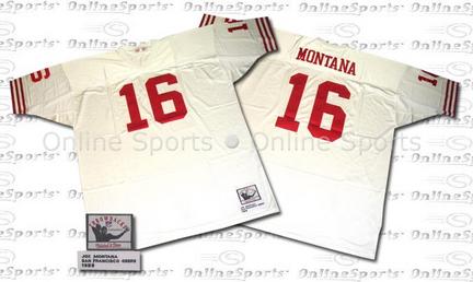 1989  49ers White  NFL Jersey