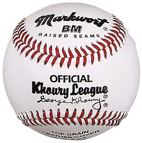 9 Bantam and Midget Khoury League Baseballs from Markwort - (One Dozen)
