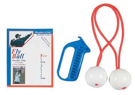 "Double Play FlyBall with Sling Shot Action"

