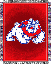 Fresno State Bulldogs Licensed Focus Series NCAA 48 x 60 Throw Blanket