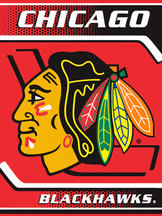 Chicago Blackhawks NHL Licensed Banner Series 60 x 80 Throw Blanket