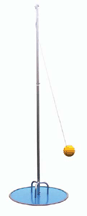 Rollout Tetherball Set With Rubber Rim