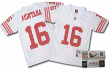 Joe Montana 1991 San Francisco 49ers 16 Premier Throwback Reebok NFL Football Jersey Youth White