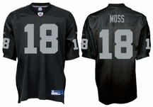 Randy Moss Oakland Raiders  Authentic Reebok NFL Football Jersey (Black)