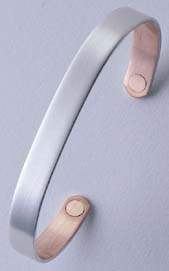 Brushed Silver Original Magnetic Wristband from Sabona
