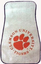 Clemson Tigers Auto Floor Mat (Set of 2 Car Mats)