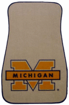 Michigan Wolverines Auto Floor Mat (Set of 2 Car Mats)