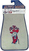 Mississippi (Ole Miss) Rebels Auto Floor Mat (Set of 2 Car Mats)