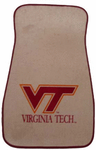 Virginia Tech Hokies Auto Floor Mat (Set of 2 Car Mats)