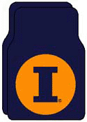 Illinois Fighting Illini 18 x 26 Car Mats (Set of 2)