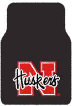Nebraska Cornhuskers (Huskers) 18" x 26" Car (Auto) Floor Mats - Set of 2
