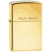 Regular High Polish Brass Lighter from Zippo