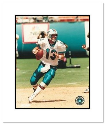 Dan Marino Miami Dolphins NFL "Dropping Back" Double Matted 8" x 10" Photograph