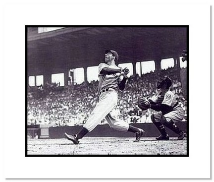Joe DiMaggio New York Yankees MLB "Swinging" Double Matted 8" x 10" Photograph