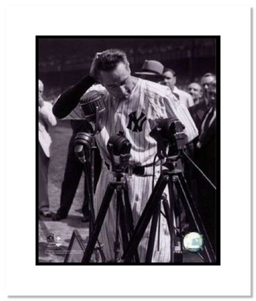 Lou Gehrig New York Yankees MLB "Retirement Speech" Double Matted 8" x 10" Photograph