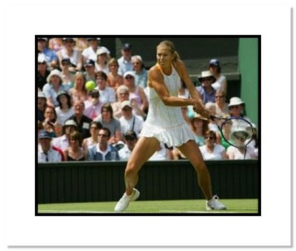 Maria Sharapova Tennis "2005 Wimbledon Swinging" Double Matted 8" x 10" Photograph