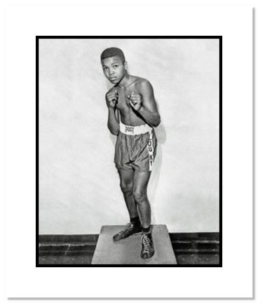 Muhammad Ali Boxing "Cassius Clay as Young Boy" Double Matted 8" x 10" Photograph