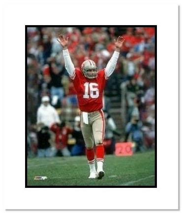 Joe Montana San Francisco 49ers NFL "Arms Raised" Double Matted 8" x 10" Photograph