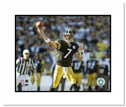 Ben Roethlisberger Pittsburgh Steelers NFL "Passing" Double Matted 8" x 10" Photograph