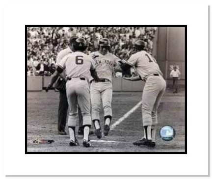 Bucky Dent New York Yankees MLB "1978 Game Winning HR Celebration" Double Matted 8" x 10" Photograph
