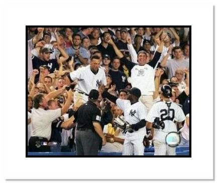 Derek Jeter New York Yankees MLB "Dive into the Stands Aftermath" Double Matted 8" x 10" Photograph