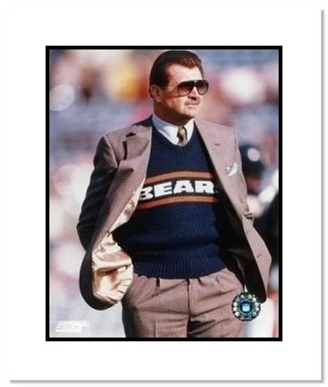 Mike Ditka Chicago Bears NFL "Sideline Coaching" Double Matted 8" x 10" Photograph