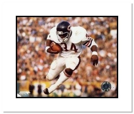 Walter Payton Chicago Bears NFL "Airbound" Double Matted 8" x 10" Photograph