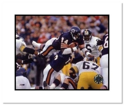 Walter Payton Chicago Bears NFL "Goal Line Dive" Double Matted 8" x 10" Photograph