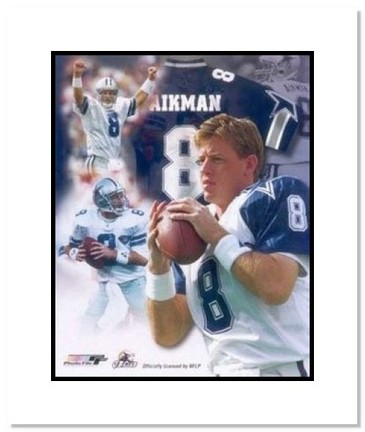 Troy Aikman Dallas Cowboys NFL "Legends Collage" Double Matted 8" x 10" Photograph
