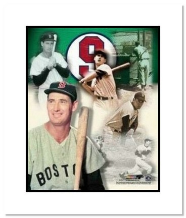 Ted Williams Boston Red Sox MLB "Legends Collage" Double Matted 8" x 10" Photograph
