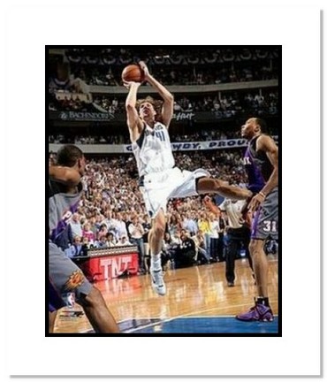 Dirk Nowitzki Dallas Mavericks NBA "2006 Playoffs Shooting" Double Matted 8" x 10" Photograph