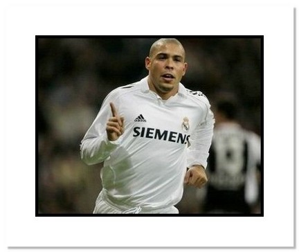 Ronaldo Real Madrid "Goal Celebration" Double Matted 8" x 10" Photograph