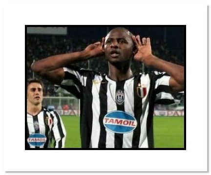 Patrick Vieira Juventus "Goal Celebration" Double Matted 8" x 10" Photograph