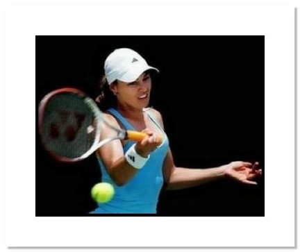 Martina Hingis Tennis "Forehand" Double Matted 8" x 10" Photograph