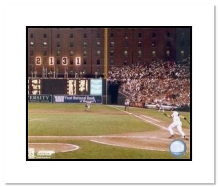 Cal Ripken Jr. Baltimore Orioles MLB "2131 Game Hit" Double Matted 8" x 10" Photograph