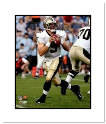 Drew Brees New Orleans Saints NFL "Dropping Back" Double Matted 8" x 10" Photograph