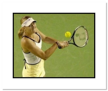 Maria Sharapova Tennis "2007 Australian Open Final Backhand" Double Matted 8" x 10" Photograph