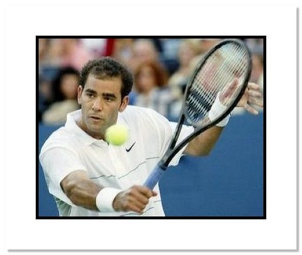 Pete Sampras Tennis "Backhand Stroke" Double Matted 8" x 10" Photograph