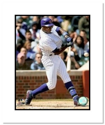 Alfonso Soriano Chicago Cubs MLB "Batting" Double Matted 8" x 10" Photograph