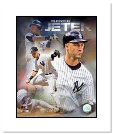 Derek Jeter New York Yankees MLB "Portrait Plus" Double Matted 8" x 10" Photograph