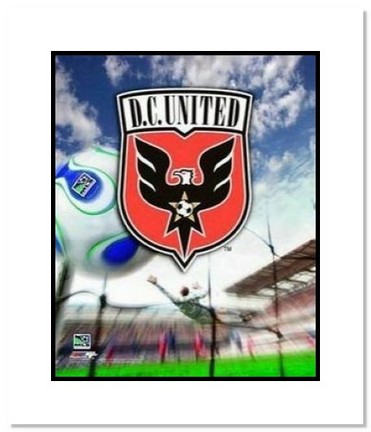 DC United MLS Soccer "Team Logo" Double Matted 8" x 10" Photograph