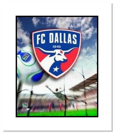 FC Dallas MLS Soccer "Team Logo" Double Matted 8" x 10" Photograph